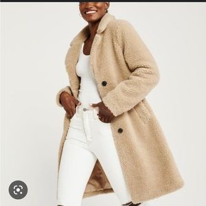 Abercrombie & Fitch Sherpa Dad Coat